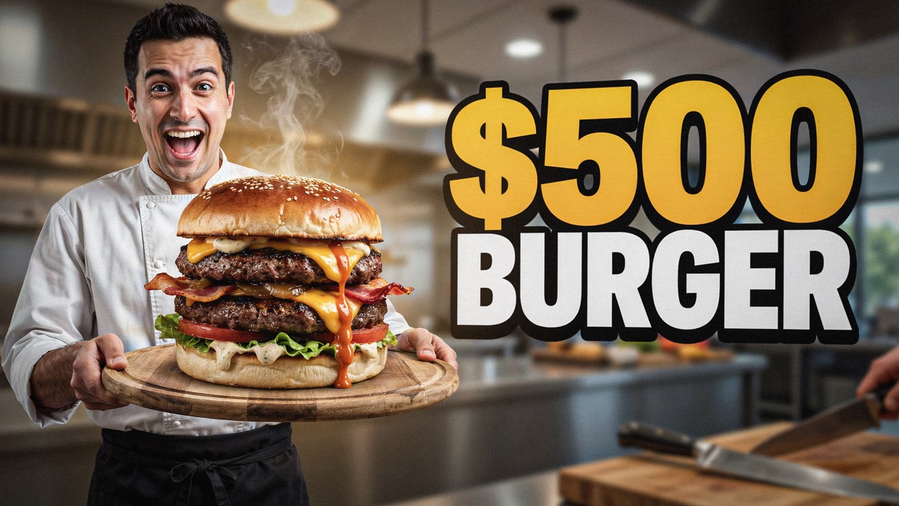 Ideogram 4 result for the burger prompt